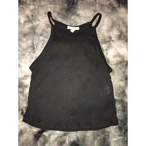 Black crop top Charlotte Russe